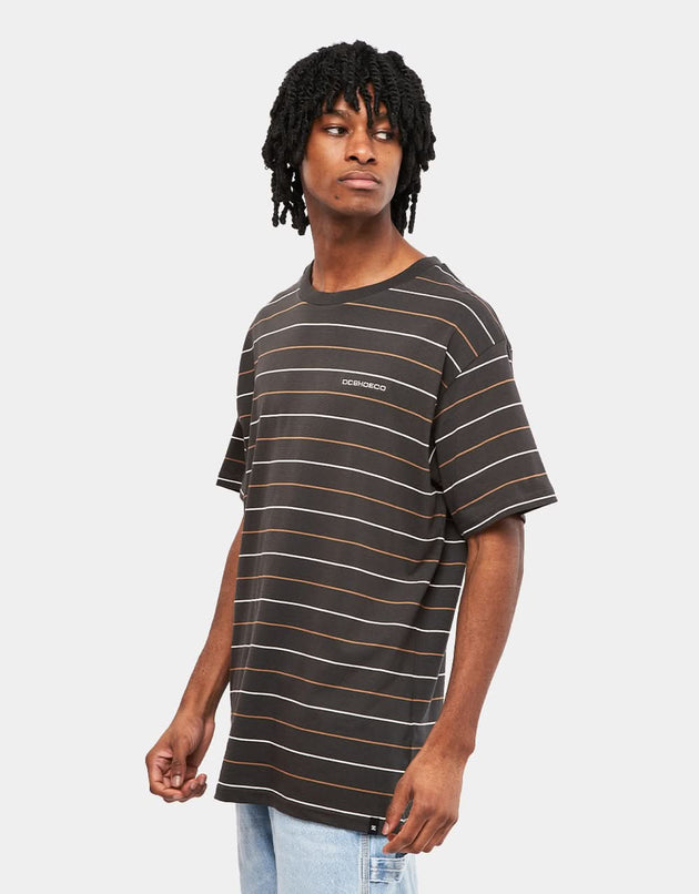 T-shirt DC Lowstate Stripe - Pirata Black Lowstate Stripe