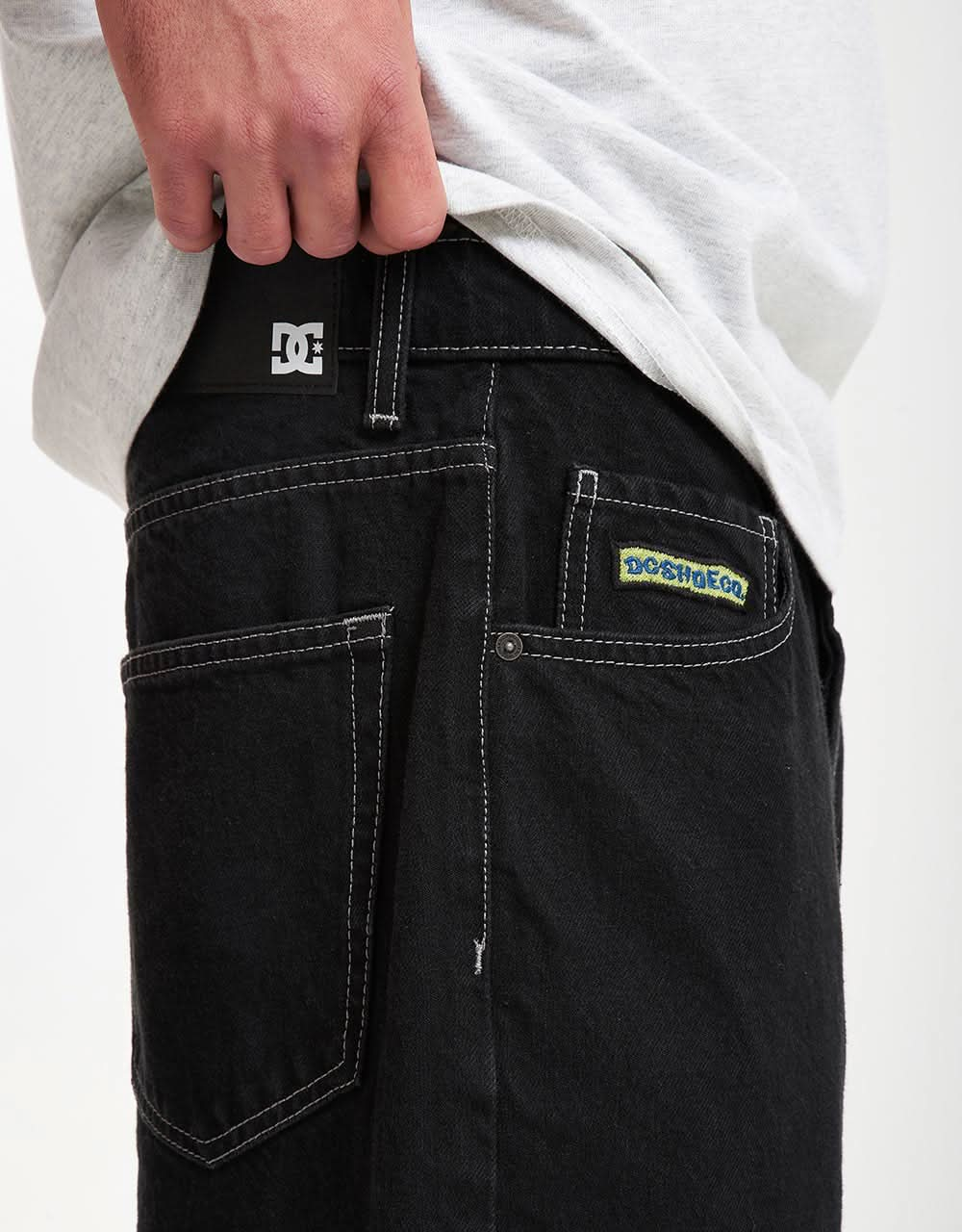 Short en jean ample DC Worker - Teinte noire