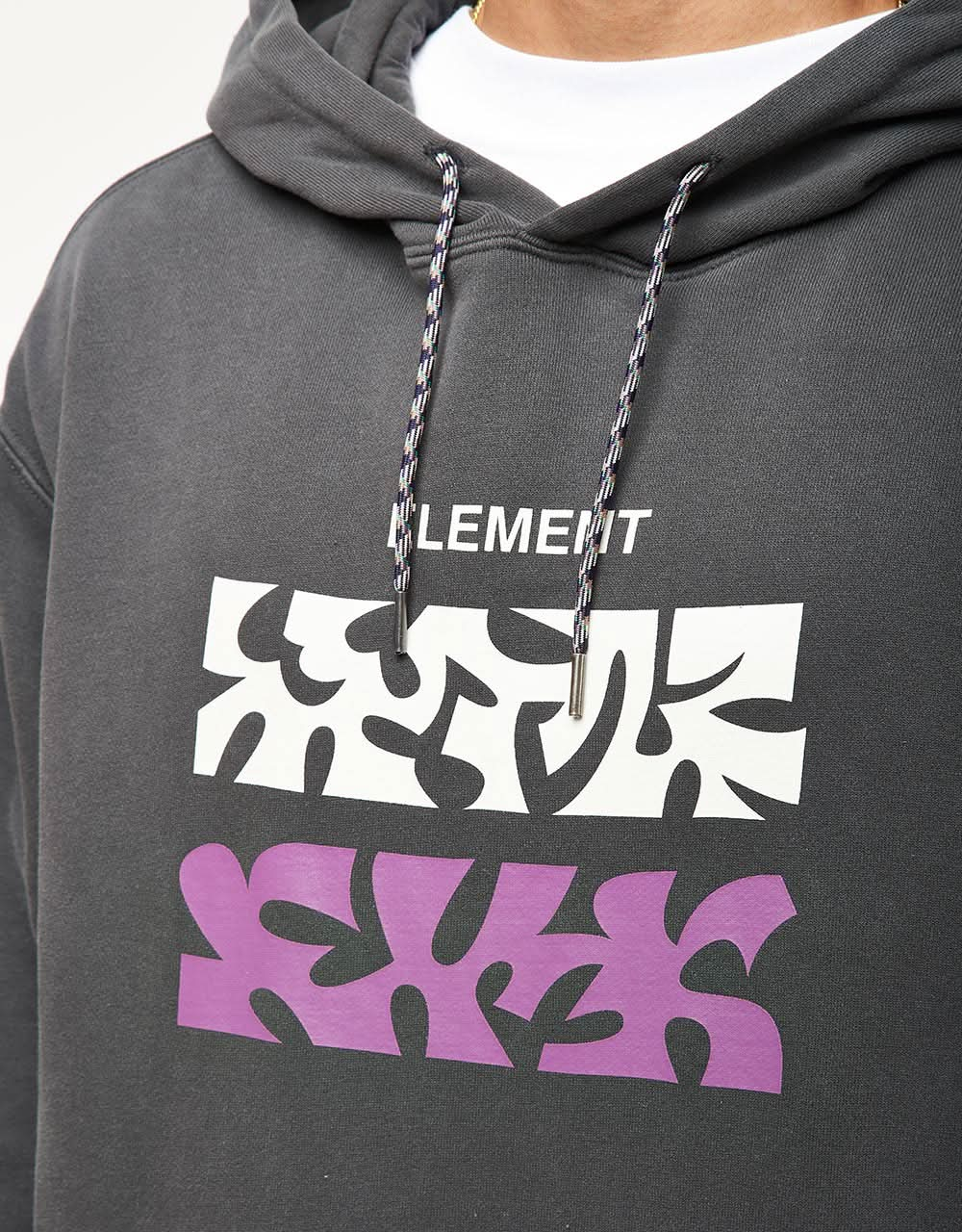 Element Texture Pullover Hoodie - Off Black