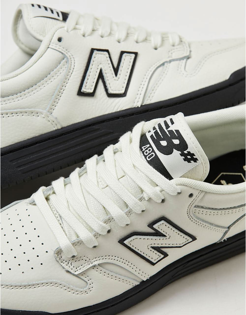 New Balance Numeric 480 Skate Shoes - Sea Salt/Black