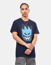 Spitfire Bighead Fill T-Shirt - Navy/Blue