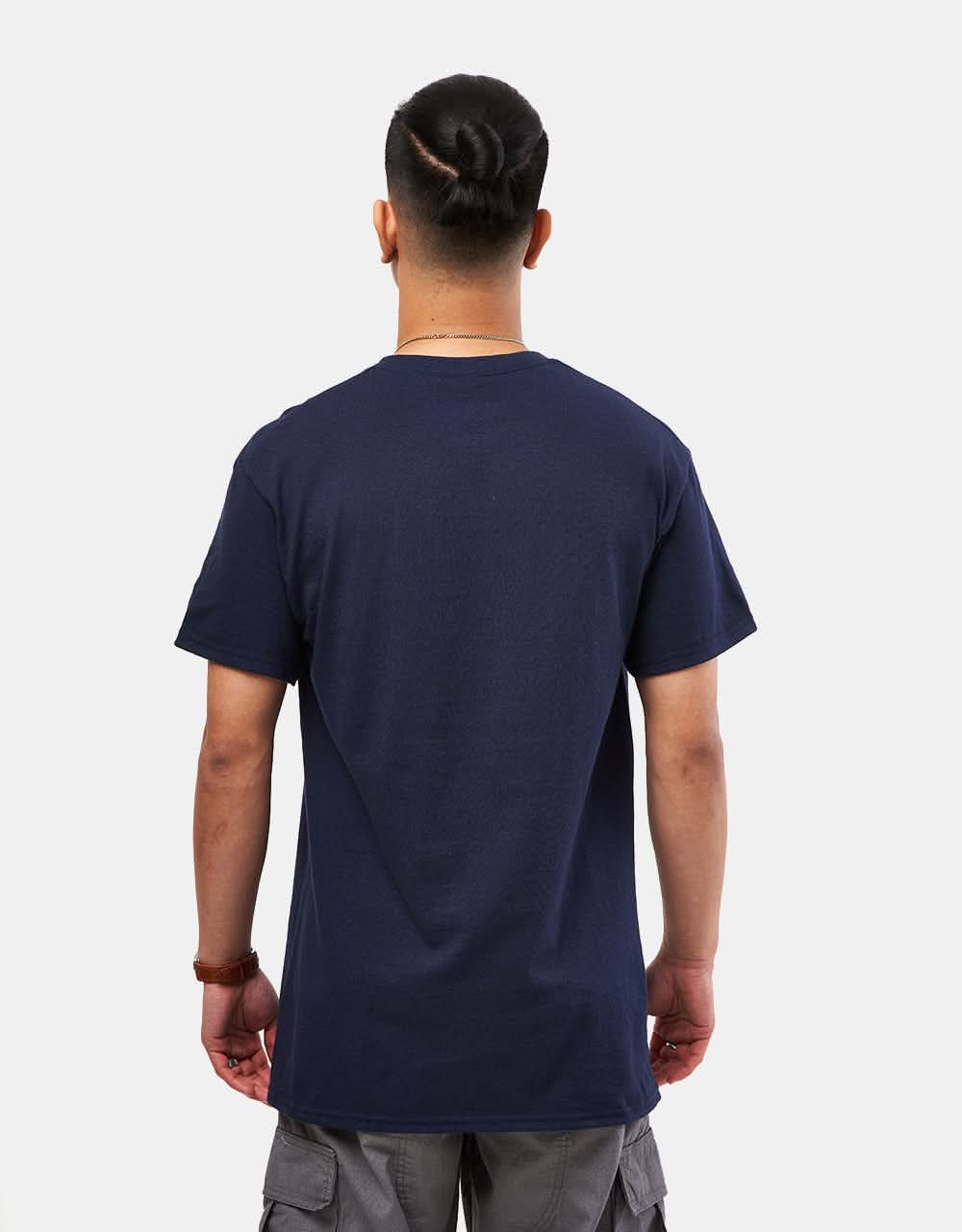 Spitfire Bighead Fill T-Shirt - Navy/Blue