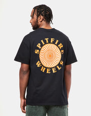 T-Shirt Spitfire OG Classic Fill - Noir/Orange