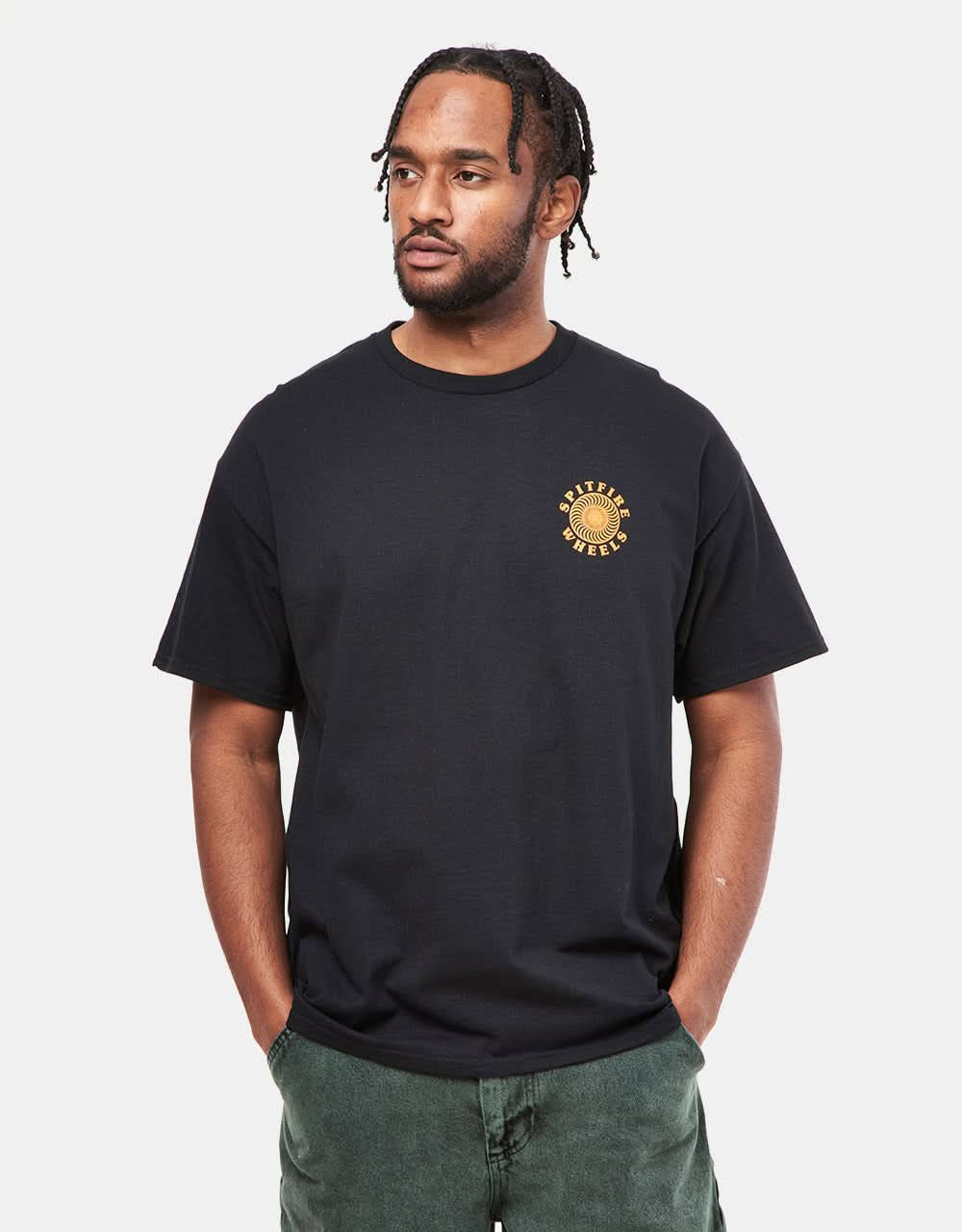 Spitfire OG Classic Fill T-Shirt - Black/Orange