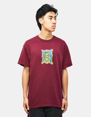 Krooked Fear T-Shirt - Maroon