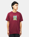 Krooked Fear T-Shirt - Maroon