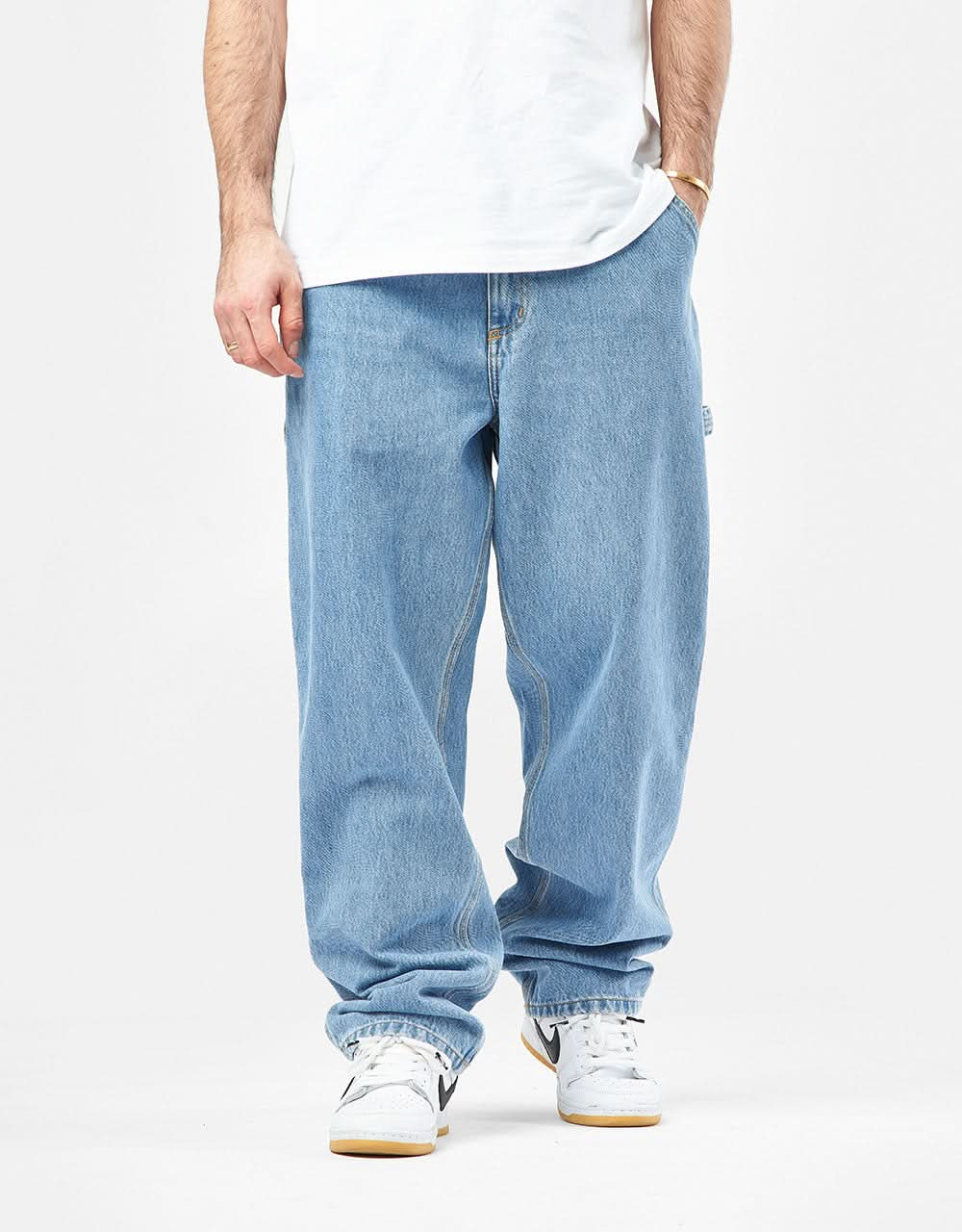 Carhartt WIP Single Knee Pant - Blue (Stone Bleached)