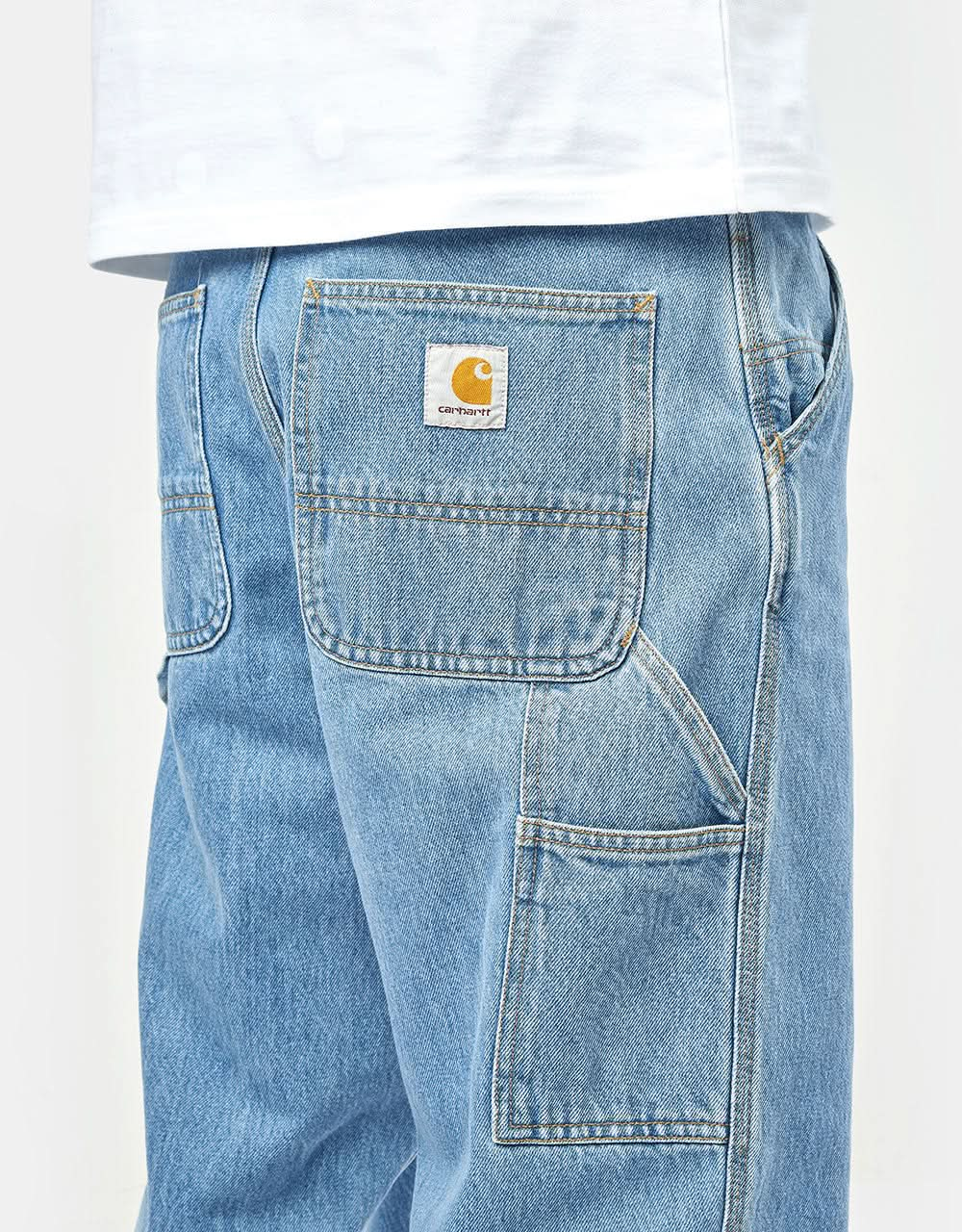 Pantalón Carhartt WIP Single Knee - Azul (Stone Bleached)