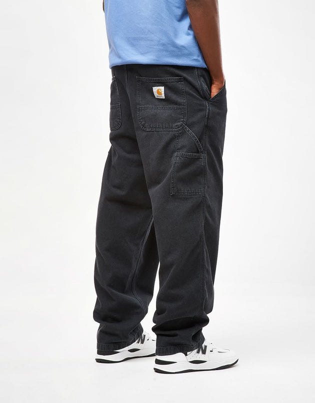 Pantalon Carhartt WIP Single Knee - Noir (Stone Washed)