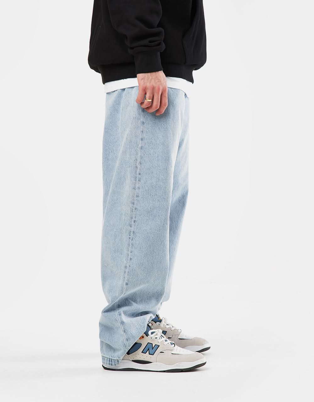 Pantalon Carhartt WIP Landon - Bleu (blanchi)