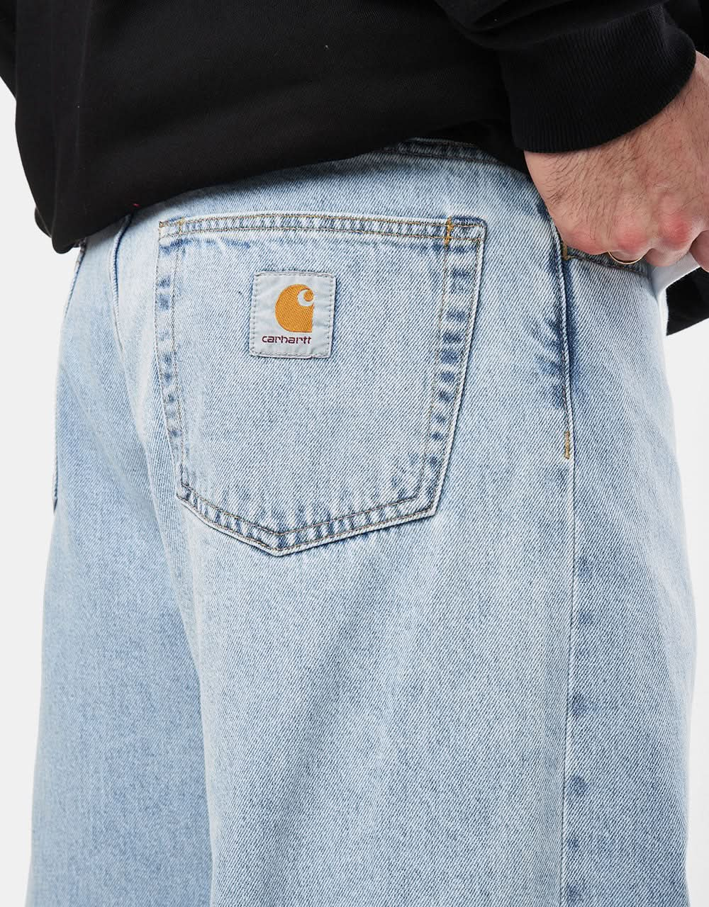 Pantalon Carhartt WIP Landon - Bleu (blanchi)