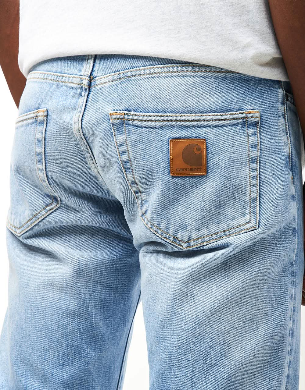 Pantaloni Carhartt WIP Klondike - Blu (lavaggio usato chiaro)