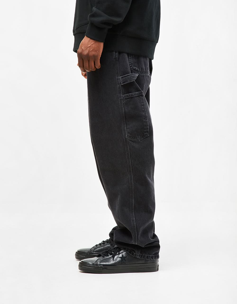 Carhartt WIP OG Single Knee Pant - Black (Stone Washed)