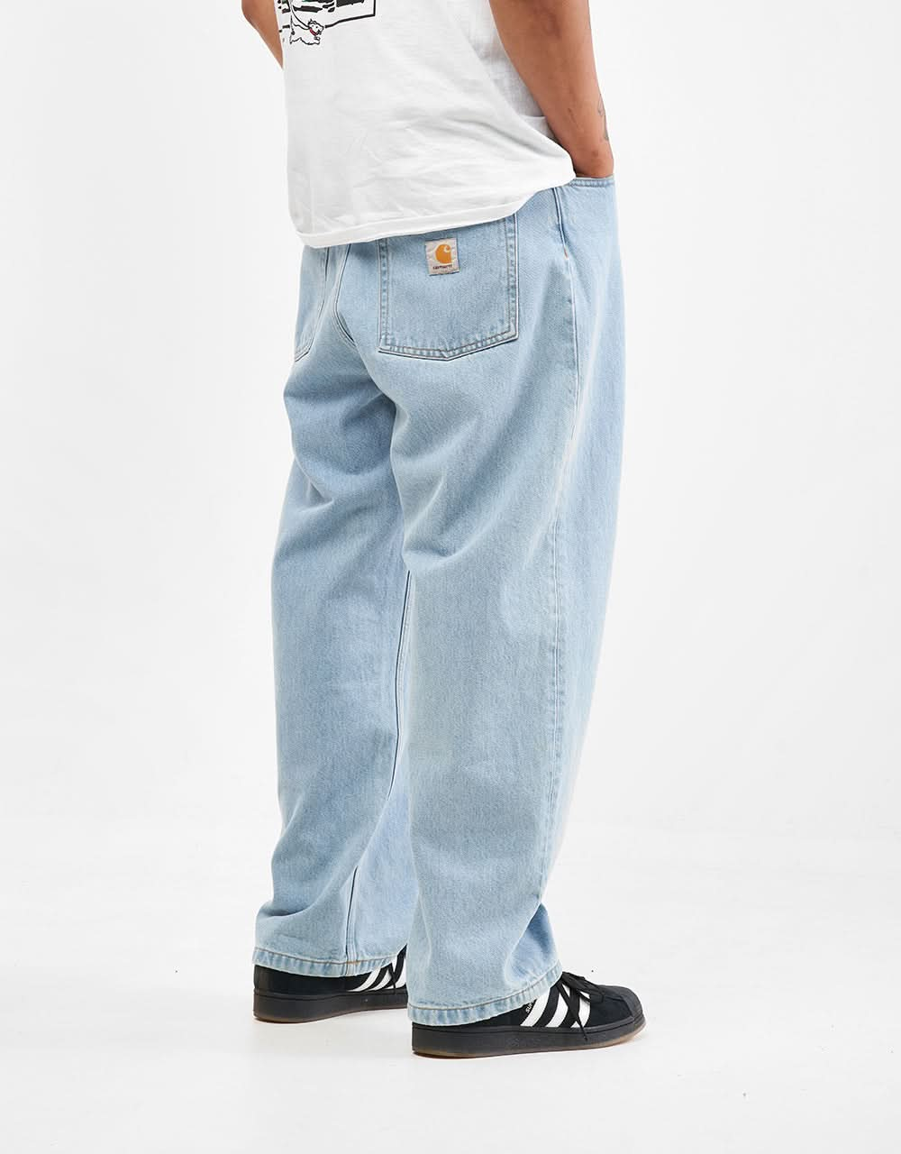 Pantaloni Carhartt WIP Brandon - Blu (Heavy Stone Bleached)