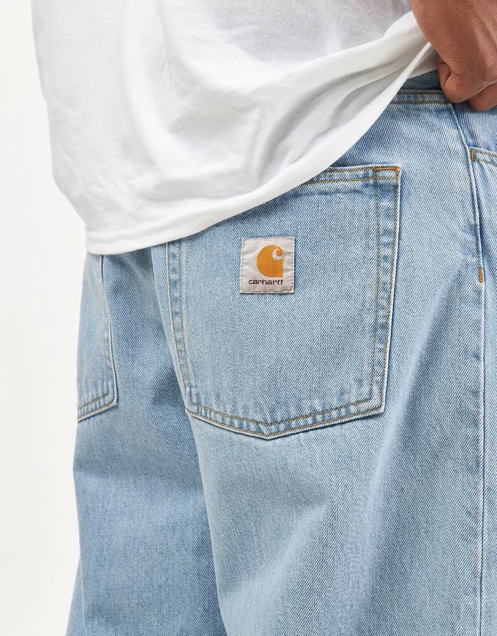 Pantaloni Carhartt WIP Brandon - Blu (Heavy Stone Bleached)