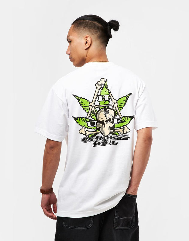 T-Shirt Triangle Cypress Hill HUF x Cypress Hill - Blanc