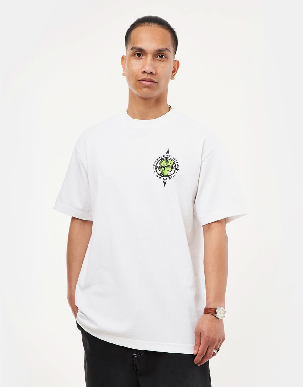 Camiseta HUF x Cypress Hill Cypress Triangle - Blanco