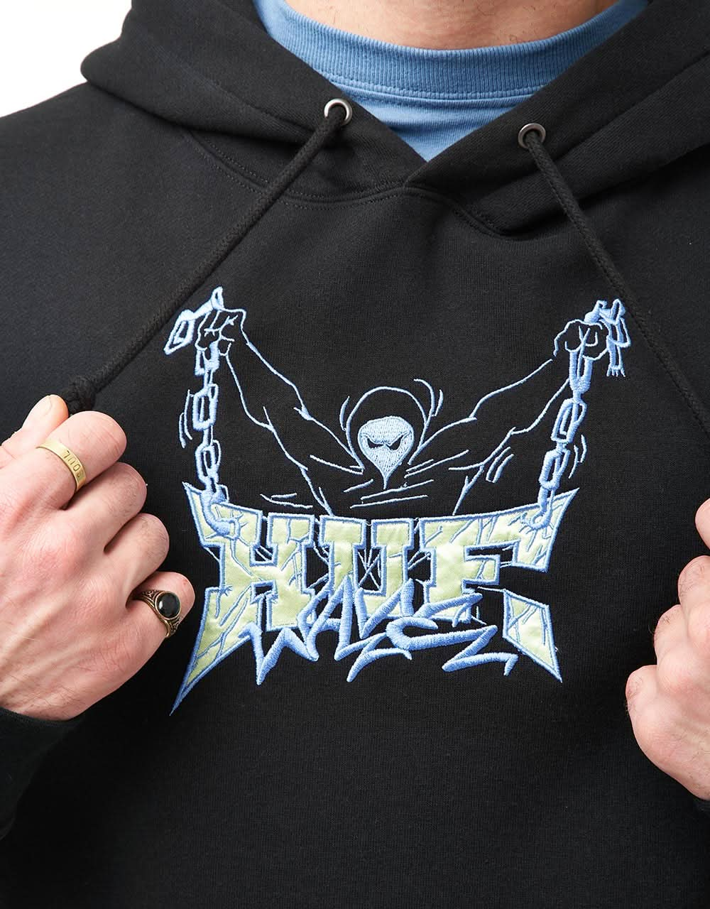 HUF Zine Pullover Hoodie - Black