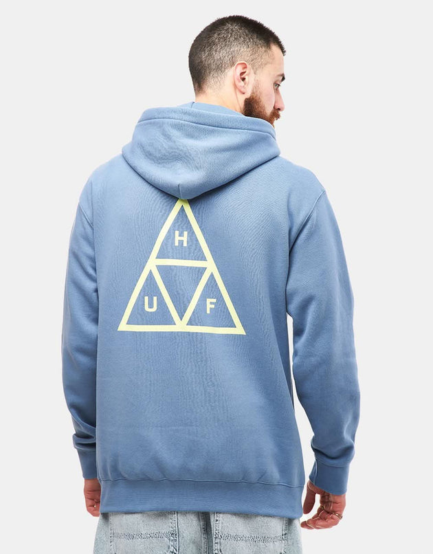 HUF Sweat à capuche triple triangle - Bleu ardoise