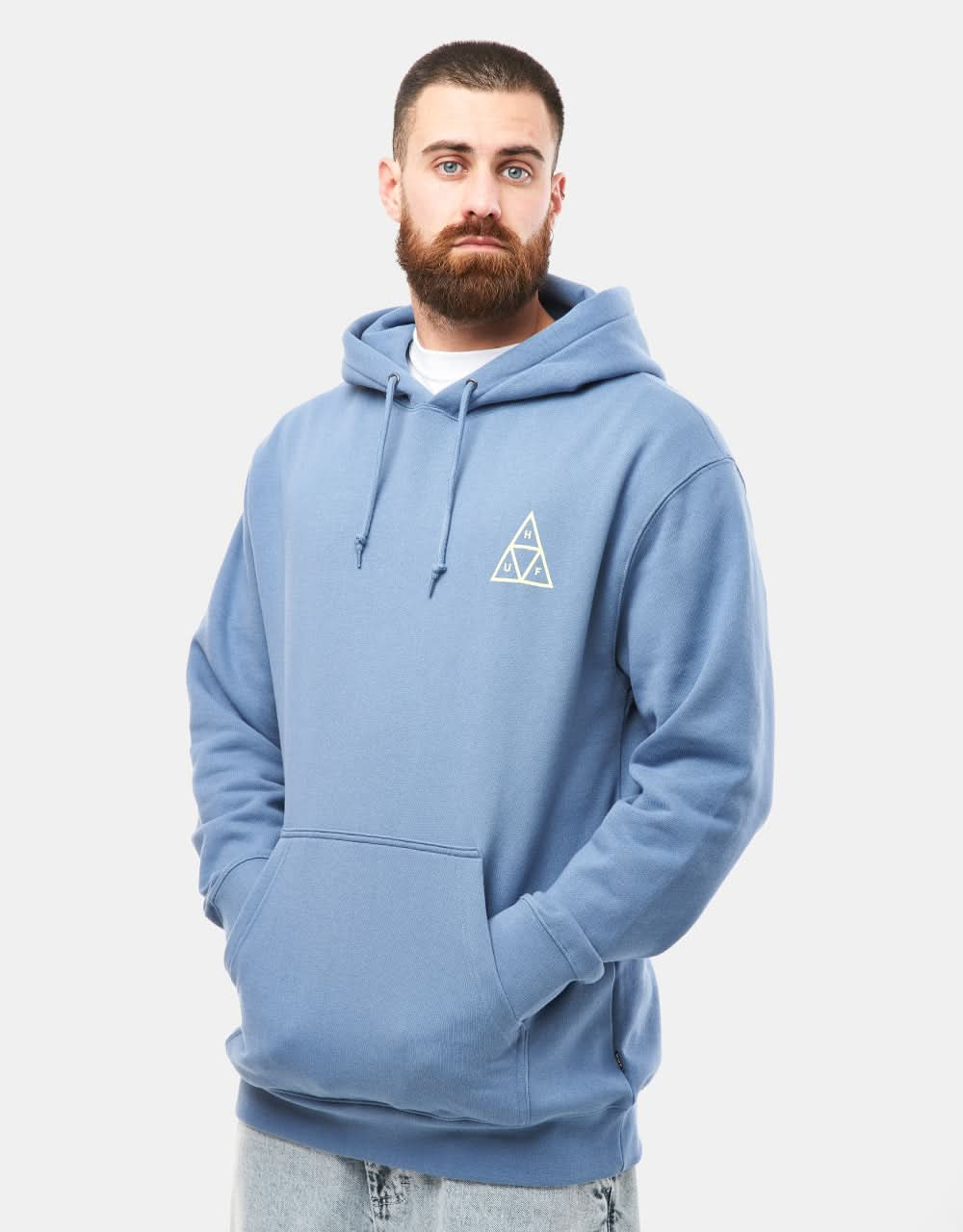 Sudadera con capucha HUF Triple Triangle - Azul pizarra