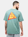 T-shirt asymétrique HUF - Sauge