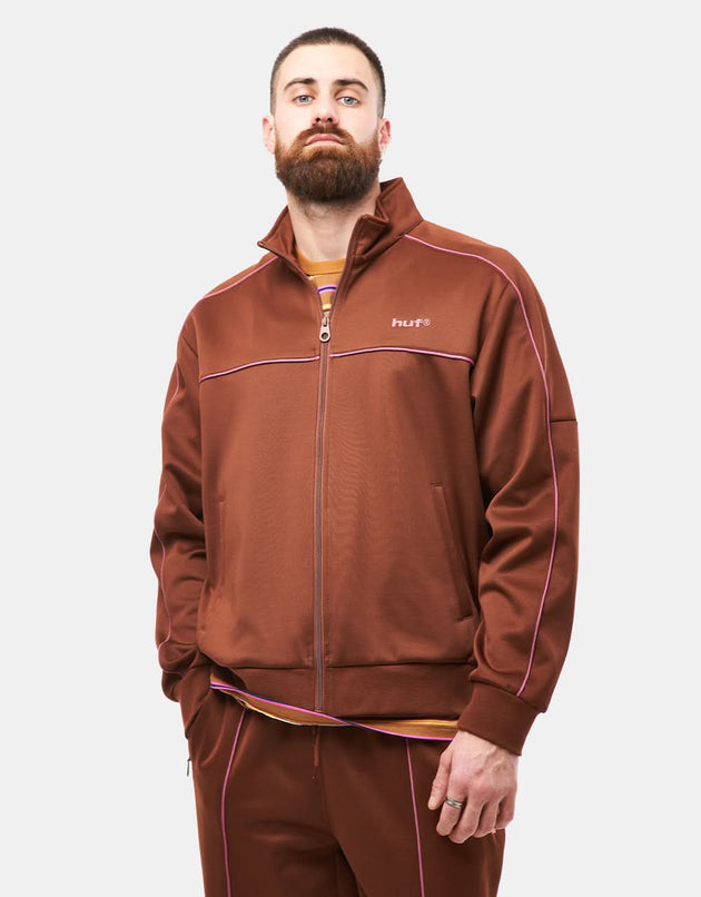 HUF Lexington Track Jacket - Rich Brown