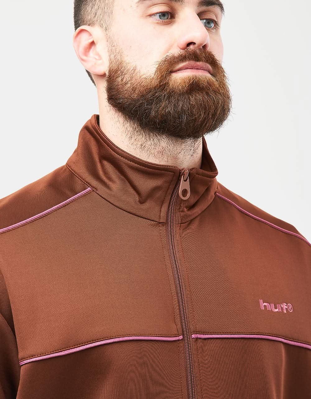 HUF Lexington Track Jacket - Rich Brown