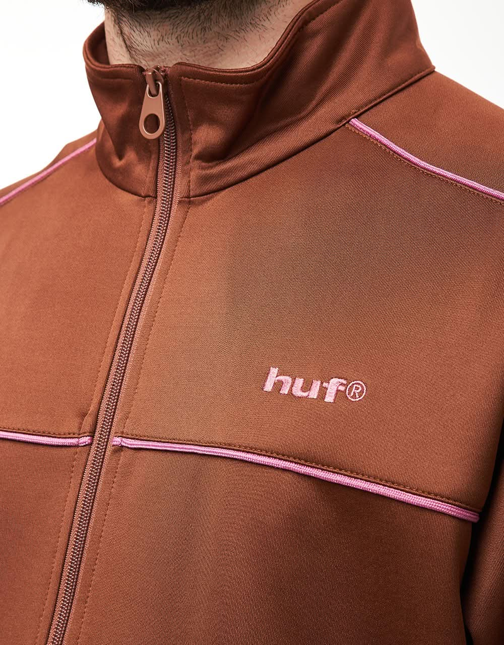 Chaqueta deportiva HUF Lexington - Marrón intenso