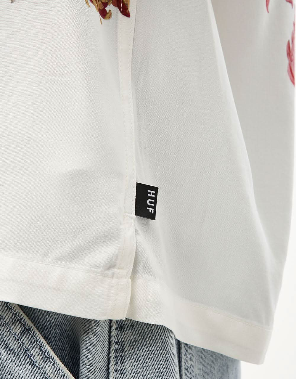 HUF Best Boys S/S Resort Shirt - White