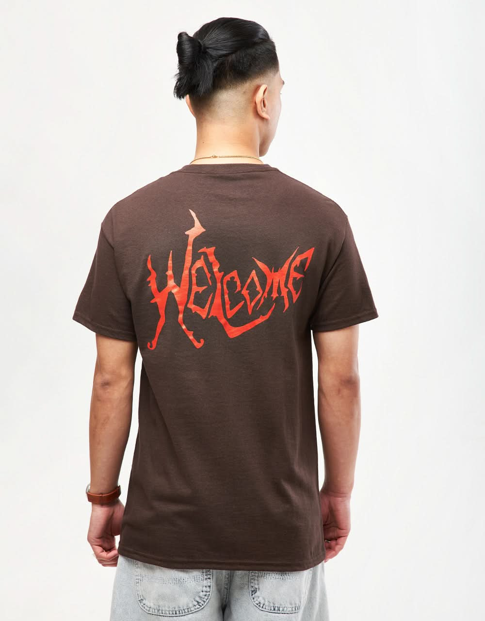 Camiseta Welcome Twin Spine - Chocolate oscuro