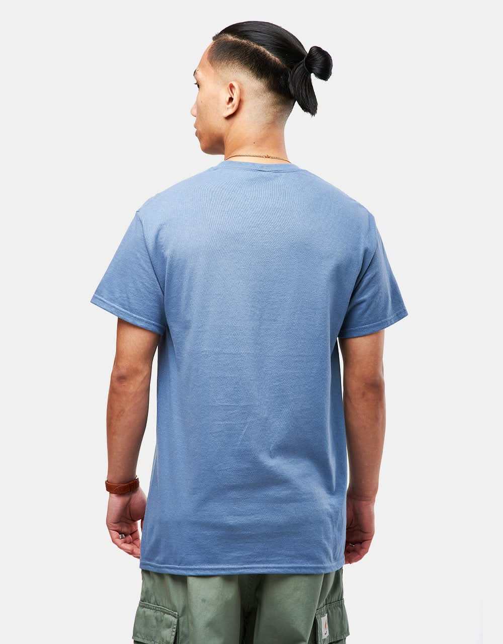 Welcome Barb Printed T-Shirt - Indigo/Yellow