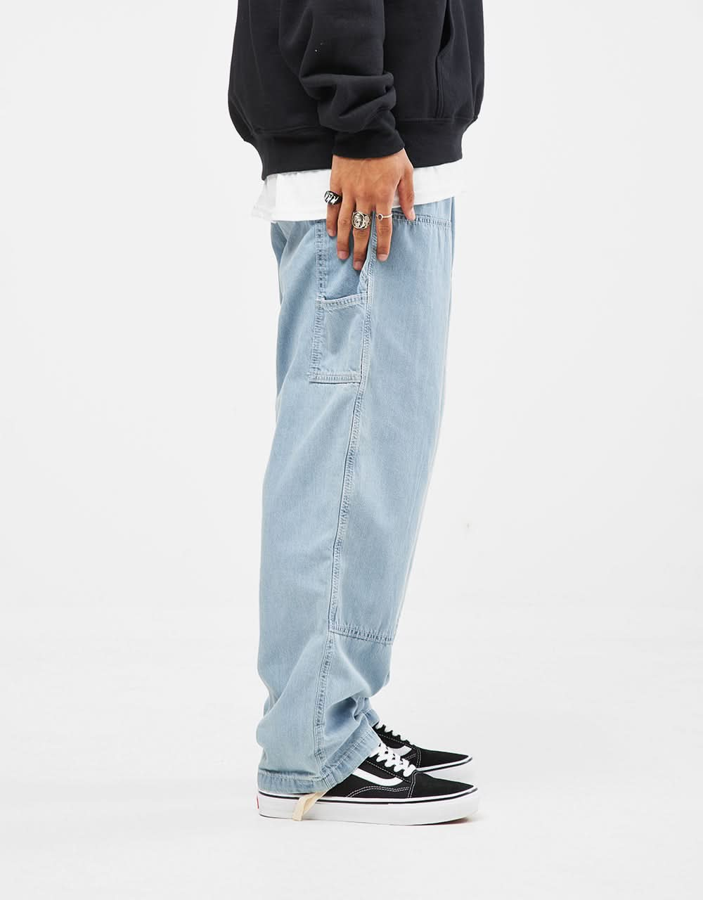 Vans Range Baggy Tapered Carpenter Pant - Stonewash Blue