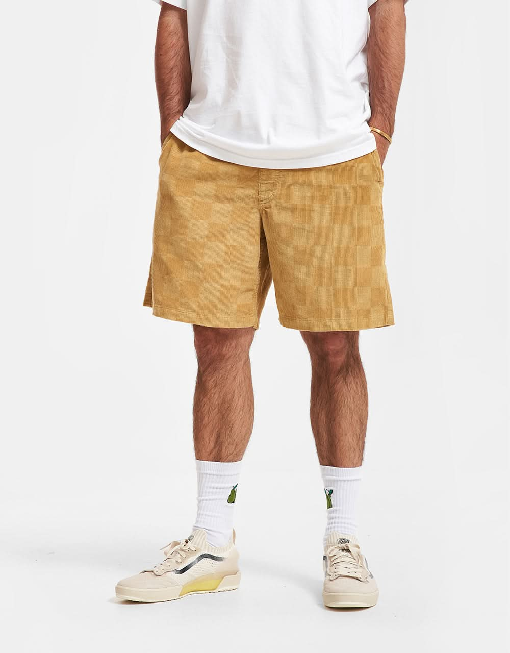 Vans Range Checkerboard Cord Loose Short - Antelope