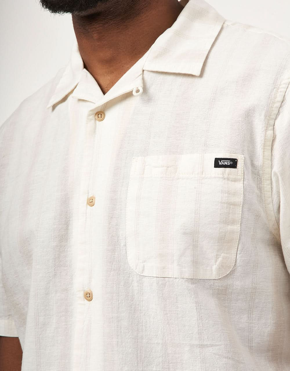 Vans Carnell S/S Shirt - Marshmallow/Oatmeal