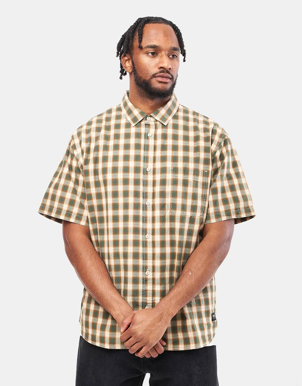 Vans Hadley S/S Shirt - Oatmeal/Bistro Green