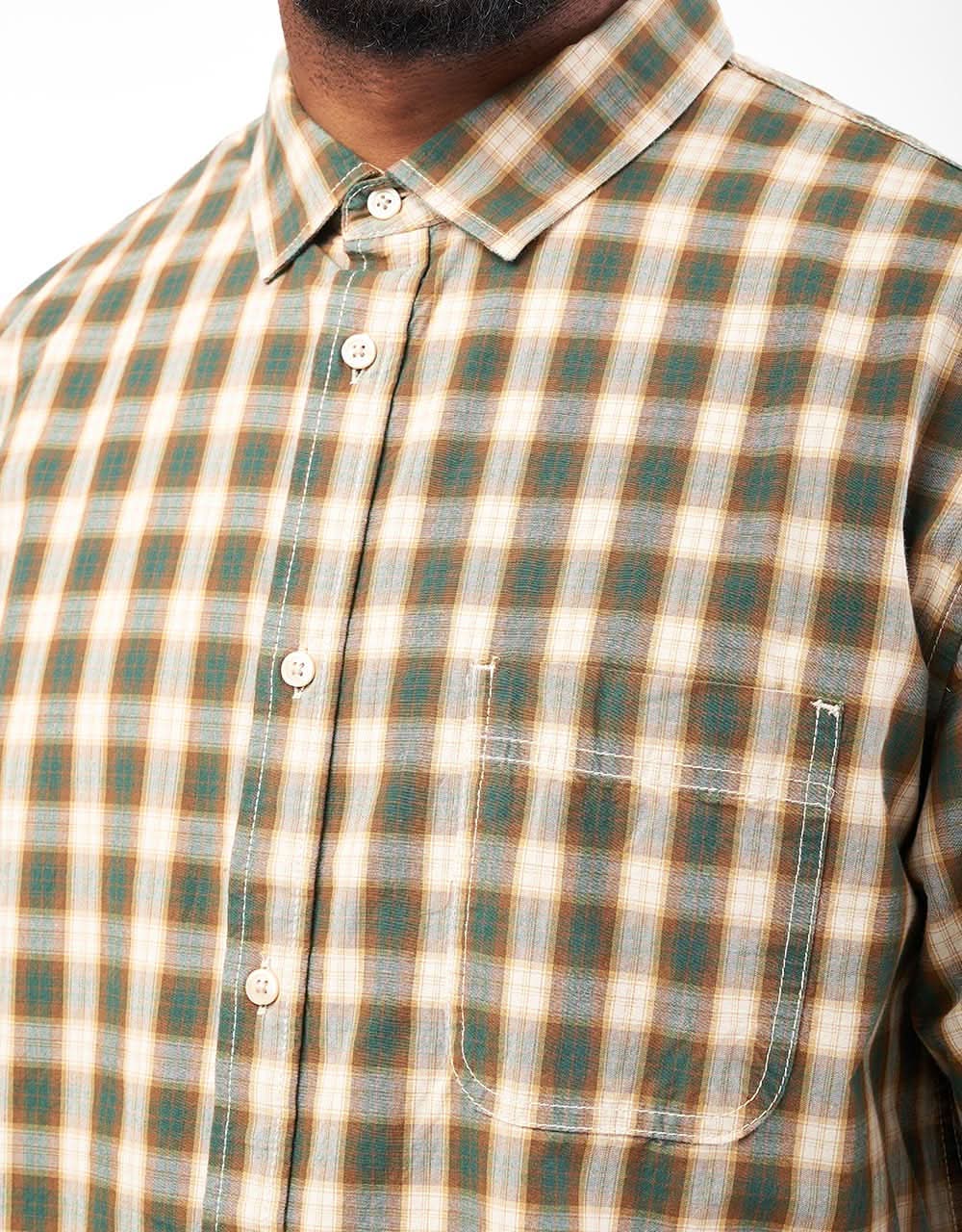 Vans Hadley S/S Shirt - Oatmeal/Bistro Green