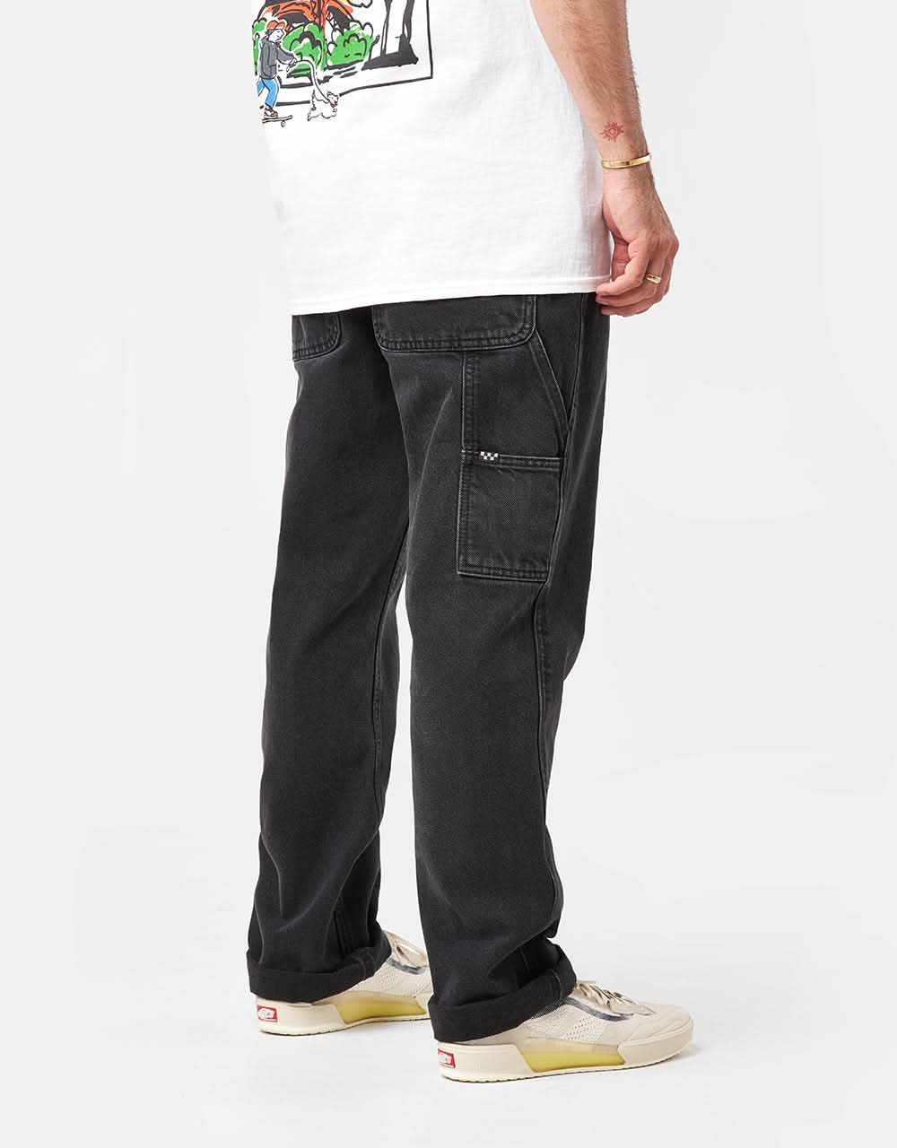 Vans x AVE Drill Chore Relaxed Carpenter Denim Pant - Pirate Black