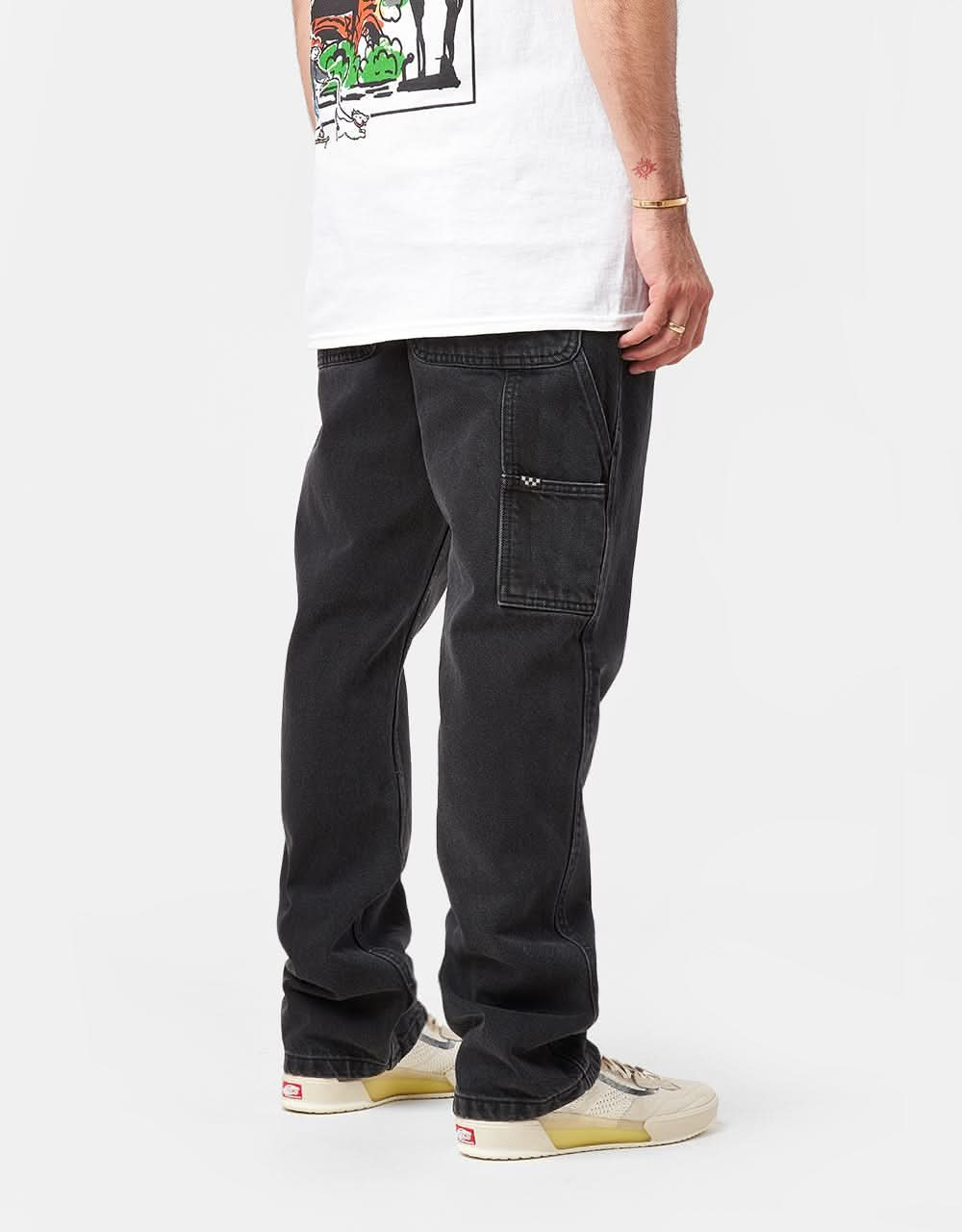 Vans x AVE Drill Chore Relaxed Carpenter Denim Pant - Pirate Black