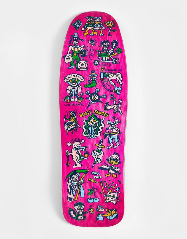 Blast Skates Pau Pau Pau Flash Collection 'Custom Shape' Skateboard Deck - 9.75"