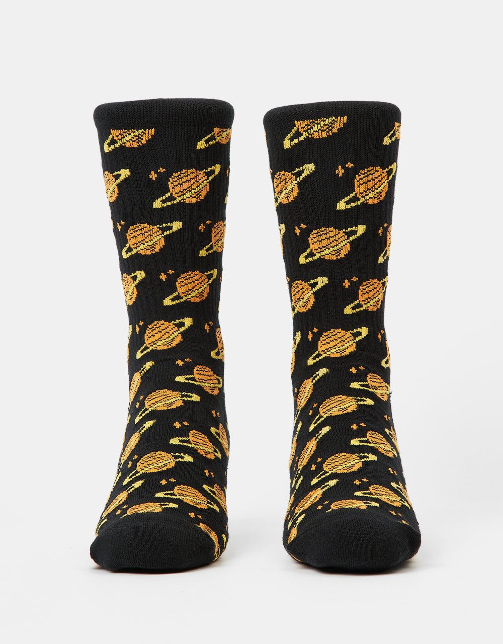 Route One Saturn Crew Socks - Black