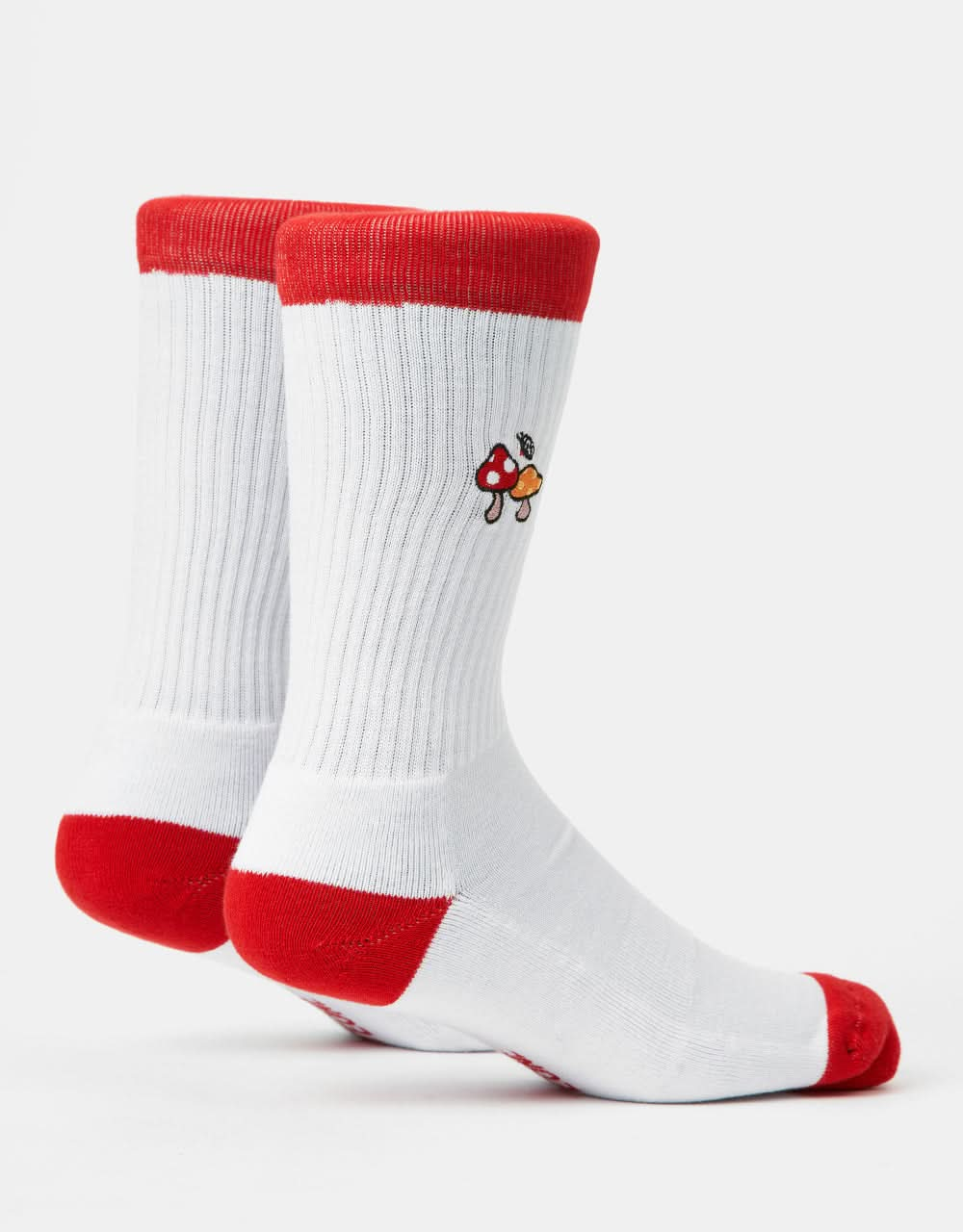 Route One Mushroom Crew Socks - White