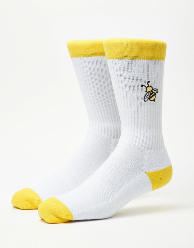 Route One Buzzed Crew Socken – Weiß