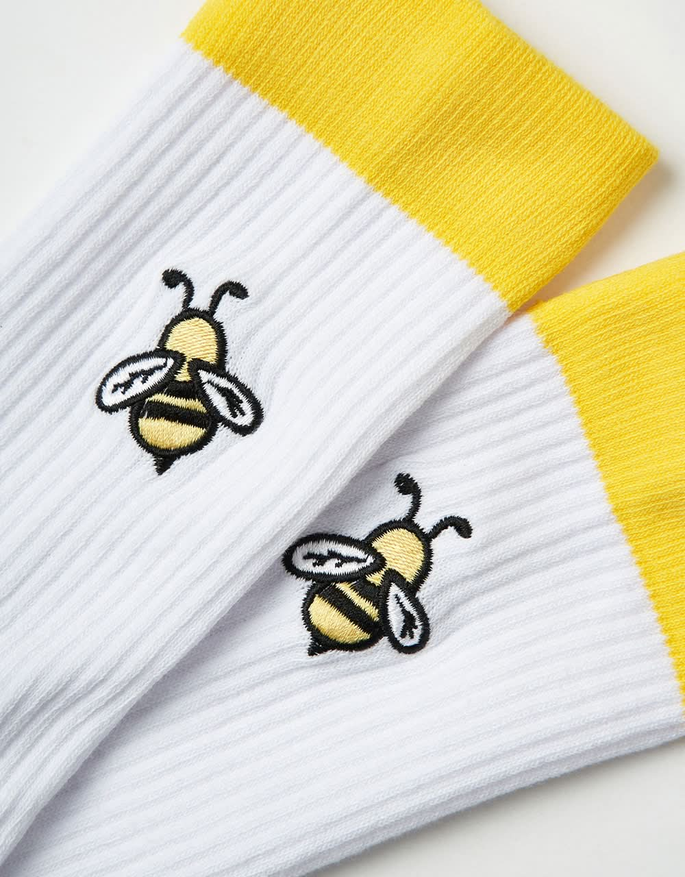 Route One Buzzed Crew Socks - White