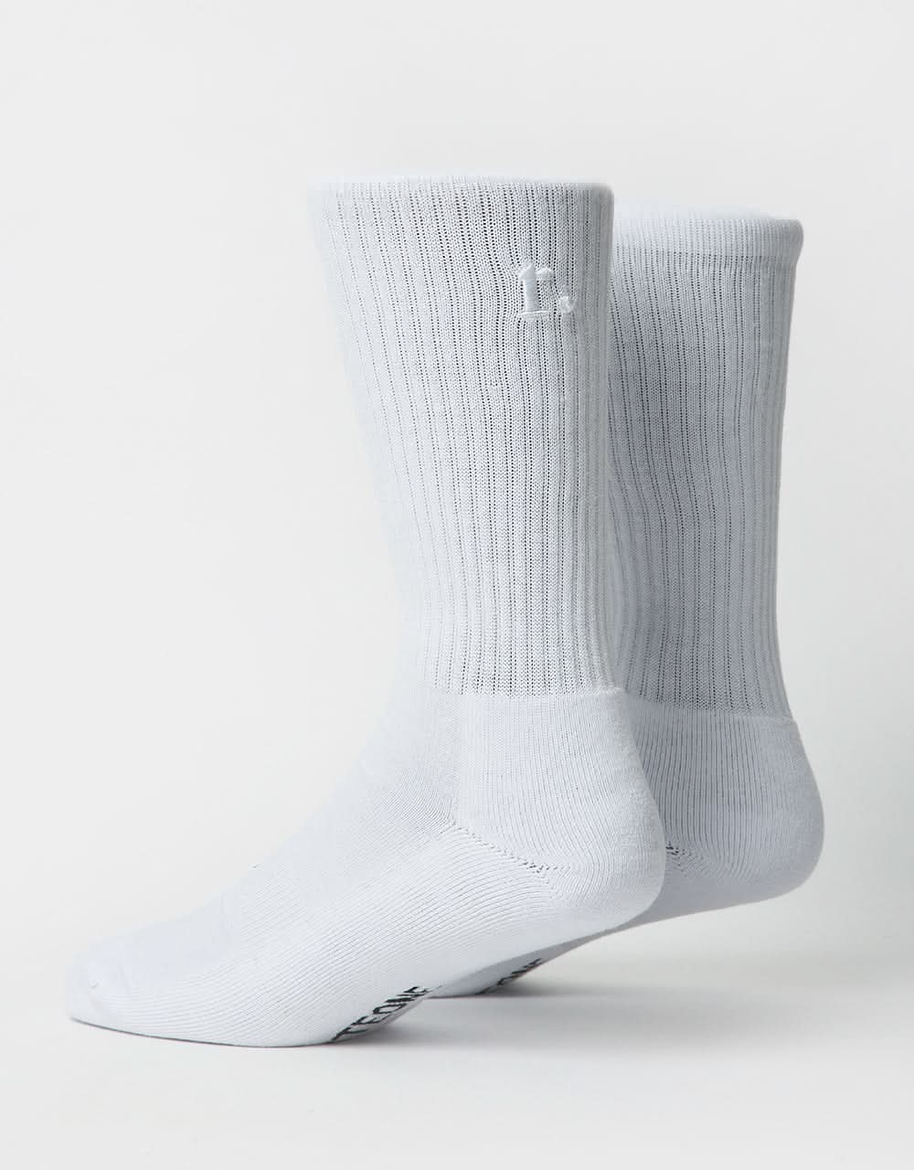 Route One R. Crew Socks - White