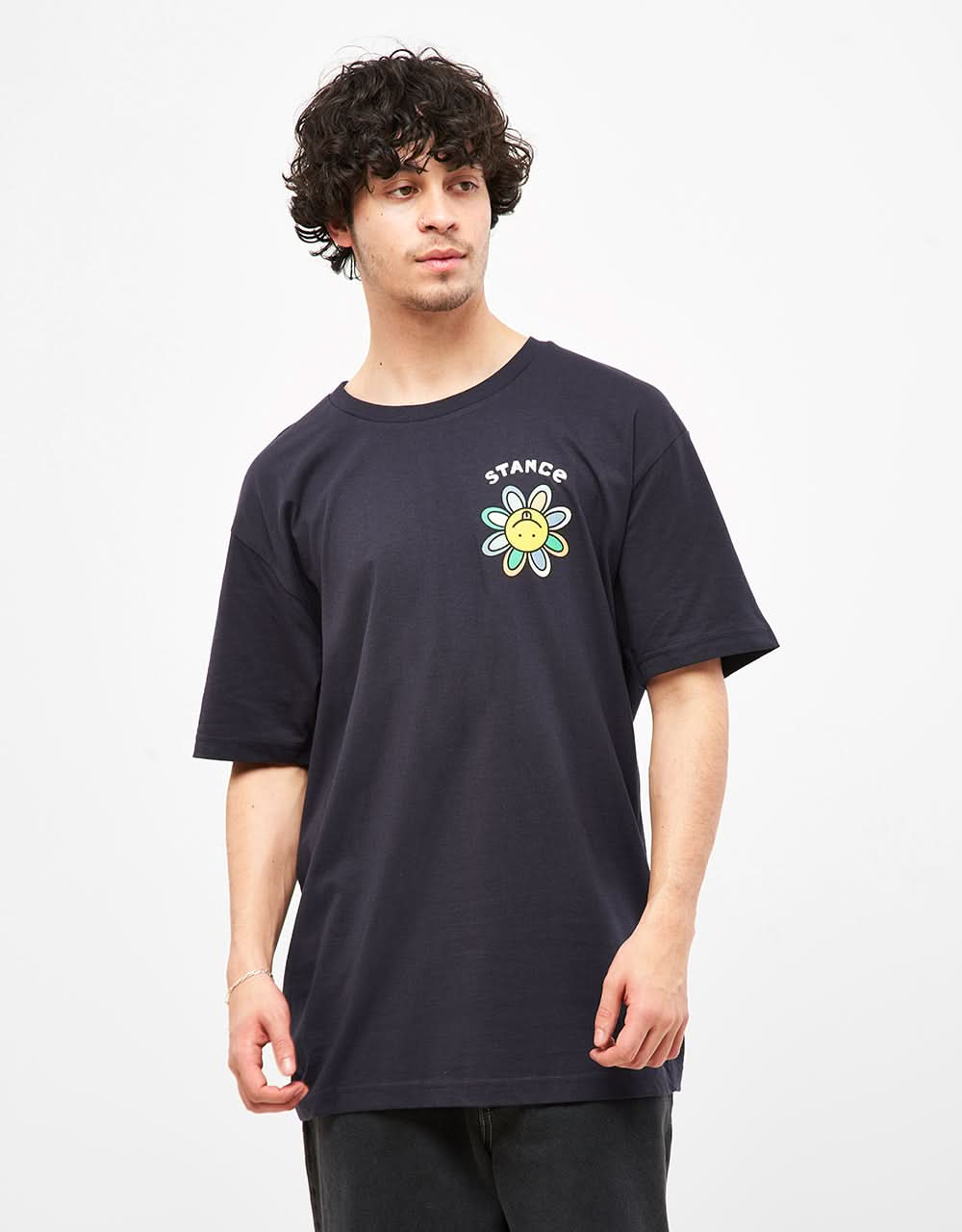 Stance Floral Punch T-Shirt – Marineblau