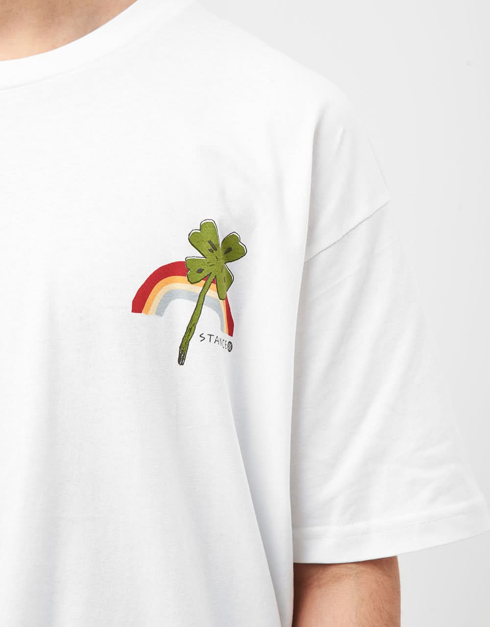 Stance Lucky Rainbow T-Shirt - White