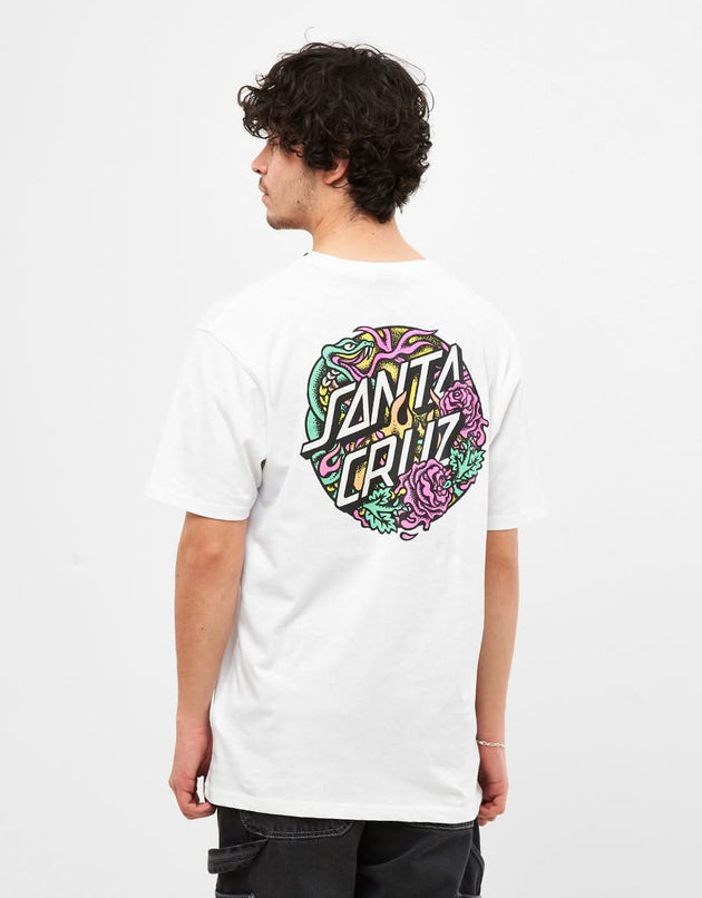 Santa Cruz Dressen Rose Crew Two UK EXCLUSIVE T- Shirt - White