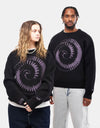 Welcome x Nine Inch Nails Spiral Knit Sweater - Black