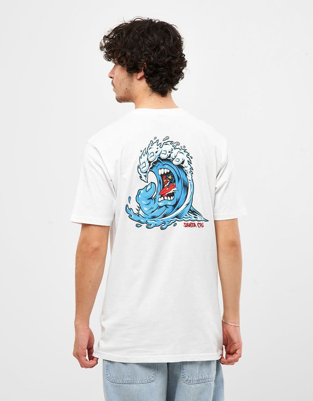 Santa Cruz Screaming Wave T-Shirt - White