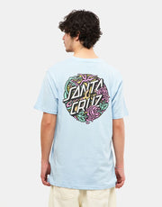 Camiseta Santa Cruz Dressen Rose Crew Two - Azul cielo